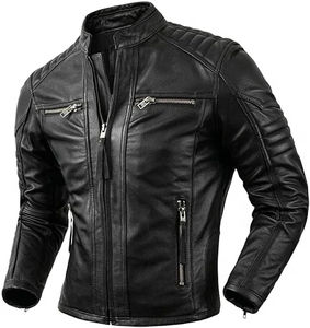 Chaqueta de Cuero Vacuno Genuino Desgastado Estilo Vintage para Hombre, Calidad Premium 2026, con Logotipo Frontal, Servicio OEM - Product Image 5