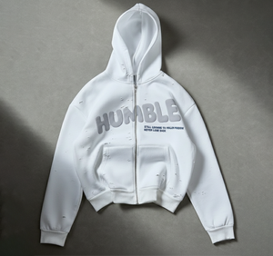 เสื้อฮู้ดซิปผ้าฟลีซคอตตอน 100% แบบหนา ตกแต่งด้วยคริสตัล ทรงปกติ ระบายอากาศได้ดี เหมาะสำหรับฤดูหนาว สไตล์สตรีทแวร์ ใส่ได้ทั้งชายและหญิง - Product Image 1