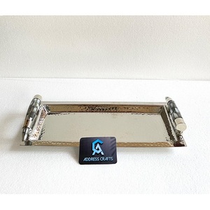 Plateau de service de luxe le plus vendu avec poignées en nacre, plateau de rangement pour couverts, pour cuisine, mariage, extérieur, maison, hôtel - Product Image 1