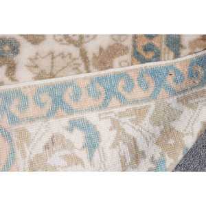 Alfombra Vintage de 4.8x9.1 pies, Alfombra Turca Grande, Alfombra de Lana Azul Sólida - Product Image 5