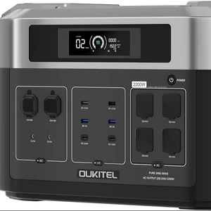 Best Capacity 5120Wh Portable Power Station with 2×400W <b>Solar</b> Panels – 2200W LiFePO4 <b>Solar</b> <b>Generator</b> - Product Image 3