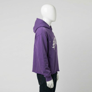 Sweat-shirt à capuche personnalisé en coton 100% tricoté uni, anti-boulochage, anti-rides, séchage rapide, respirant, grande taille, usage quotidien - Product Image 3