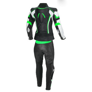 Combinaison en cuir unisexe personnalisée pour moto et course automobile, 300g, manches longues, dernier design, avec logo personnalisé, respirante, vente en gros 2025 - Product Image 2