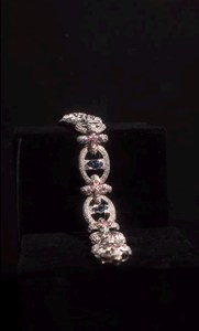 Pulsera de eslabones estilo hip hop con incrustaciones de moissanita multicolor en plata de ley 925, ideal para raperos, pulsera brillante. - Product Image 6