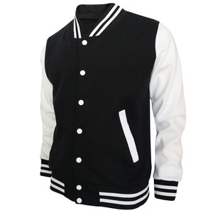 Customized Color <b>Canvas</b> Varsity <b>Jacket</b> Wool Body Casual Winter Collection with Stand Collar CollegeBaseballjacket for men - Product Image 4