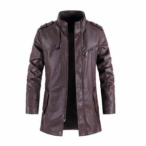 Chaqueta de cuero auténtico 100% para hombre, abrigo de cuero de vaca de alta calidad, chaqueta de cuero para hombre, precio al por mayor, producto superior - Product Image 3