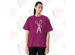 Stylish <b>Women's</b> Acid Wash T-<b>Shirt</b> Soft Trendy Comfortable with Eco-Friendly Denim Batik <b>Corduroy</b> <b>for</b> Summer - Product Image 3