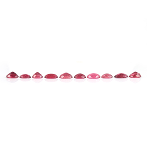 Alta calidad 100% rubelita Natural genuina corte facetado hecho a mano en forma ovalada piedra preciosa suelta piedra natal roja fabricación de joyas - Product Image 2