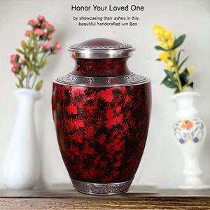 Urnas de cremación grabadas a mano de aluminio para cenizas para adultos, urnas funerarias para hombres, mujeres, urnas de entierro para niños, Regalo para mamá - Product Image 2