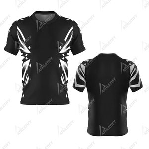 เสื้อฟุตบอลพรีเมียมสำหรับผู้ชาย โพลีเอสเตอร์ 100% แขนครึ่งตัว ปักชื่อทีมได้ ระบายอากาศได้ดีเพื่อความสบายและประสิทธิภาพ - Product Image 4