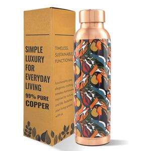 Pack cadeau de style demi-antique bouteille d'eau en cuivre accessoires de verres hautement thermiques disponibles avec un design élégant à vendre - Product Image 4