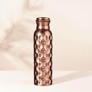 Vente chaude rustique grandes bouteilles en cuivre bouteille grande bouteille de Yoga de Fitness en plein air unisexe nouveauté eau en métal - Product Image 1