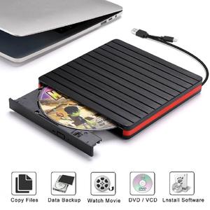 वैकल्पिक कलर एज बाहरी सीडी ड्राइव यूएसबी 3.0 पोर्टेबल सीडी/डीवीडी +/-आरडब्ल्यू डिस्क रीडर स्लिम डीवीडी रोम राइटर लैपटॉप डेस्कटॉप ऑप्टिकल ड्राइव - Product Image 2