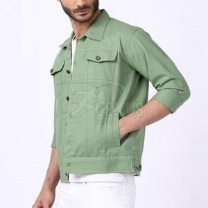 Directo de fábrica, recién llegado, chaqueta vaquera de manga larga de algodón 100% para hombre, personalizable para invierno - Product Image 2