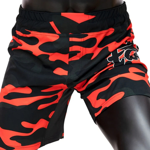 Pantalones cortos BJJ MMA con estampado de camuflaje personalizado de calidad superior para hombres pantalones cortos de boxeo profesionales de Kickboxing Fighting Muay Thai para adultos - Product Image 6