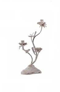 Elegant Tree Style Wooden <b>Candle</b> Holder <b>White</b> Finish for Home Decor Centerpiece Table Display and Event Table Decor Use - Product Image 6