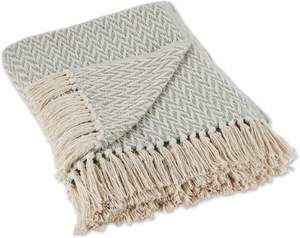 Jeté tissé en coton 100%, couverture de lit décorative, housse de canapé, jeté tissé en coton 125x150 cm - Product Image 4