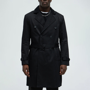 Manteau en laine pour homme, nouvelle collection automne-hiver, couleur unie, épaisseur standard, trench-coat - Product Image 1