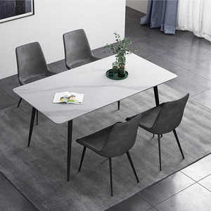 Table à manger moderne simple en bois massif, emballée pour la livraison à domicile, chambre, bureau, appartements, hôtels, écoles - Product Image 1