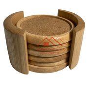 Sous-verres en bois ronds faits à la main 100% pur bois pour la décoration de la maison, de l'hôtel et de la cuisine
