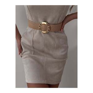 Ceinture élastique tissée pour femme avec boucle à anneau, ceinture pour veste, ceinture pour chemise, ceinture pour robe - Wicker - Product Image 3