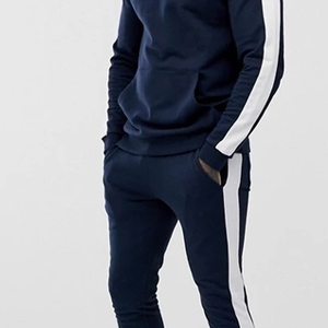 Pull-over en polaire Tech personnalisé pour hommes, pantalon de survêtement d'athlétisme, combinaison de jogging deux pièces, entraînement de gym, course à pied, fitness, option OEM - Product Image 4