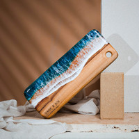 Meilleure planche à fromage en bois et résine, fabriquée à la main en Inde, décorative pour la table, ustensile de cuisine, personnalisable avec logo, fabriquée à la main par un fabricant indien