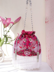 Potlis de diseñador de la mejor calidad con tesells para mujeres hecho a mano en India al por mayor - Product Image 4