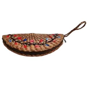 Indian Manufactured Compact Trendy Floral <b>Wristlet</b> for Women Open Closure Secure Zipper Soft Fabric Material for Summer Autumn - Product Image 1