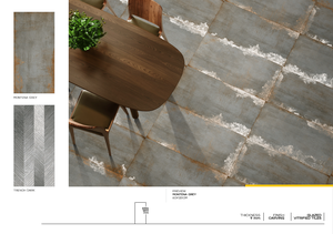 กระเบื้องปูพื้นพอร์ซเลนขนาด60x120ซม. และ600x1200มม. มีพื้นผิวด้านและมันวาวสำหรับห้องอพาร์ตเมนต์ดีไซน์ทันสมัย - Product Image 3