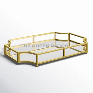 Plateau en métal aluminium en forme de feuille fait à la main plateau de service personnalisé pour une utilisation de table d'hôtel fabricant de plateau décoratif - Product Image 3