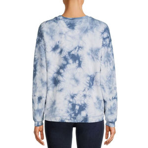 เสื้อสเวตเตอร์คอกลมผ้าฟลีซลำลองสำหรับผู้หญิงเสื้อสเวตเตอร์คอกลมพิมพ์ลายด้านหน้าย้อมสีสำหรับฤดูใบไม้ร่วง/ฤดูหนาว - Product Image 2