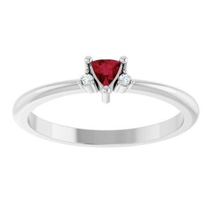 Anillo Stuller con Acentos de Oro Blanco de 14K, Modelo 72435:178P, Joyería de Compromiso/Postizo de Oro Blanco de 14K con Diamantes de Corte Esmeralda con Claridad VS - Product Image 3