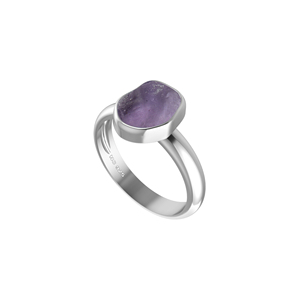 แหวนอเมทิสต์หยาบสไตล์คลาสสิกสำหรับ925แหวนอเมทิสต์ตั้งค่าเป็นเอกลักษณ์เงินสเตอร์ลิงมีเอกลักษณ์ - Product Image 3