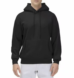 เสื้อฮู้ดผู้ชายแบบสวมหัว ผ้าฟลีซโพลีเอสเตอร์/คอตตอน คุณภาพสูง สั่งทำได้ตามต้องการ สำหรับฤดูหนาว สไตล์ลำลอง สตรีทแวร์ ขายส่ง - Product Image 3