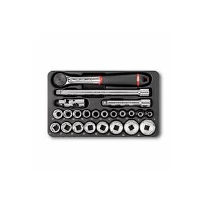 Usag 23-Piece Ratchet Set with Hexagonal <b>Sockets</b> and Inserts for <b>Socket</b> Product Use - Product Image 1