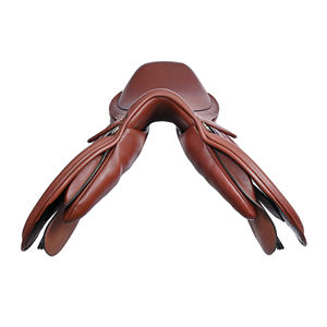 Selle Western en cuir pleine fleur marron de qualité supérieure pour usage équestre avec outillage complexe et conchos argentés - Product Image 3