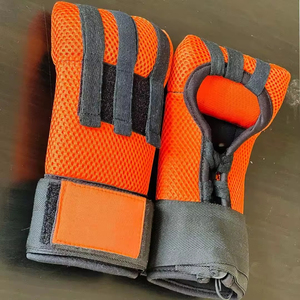 Bandages de boxe en maille rouge avec gel et fermeture auto-agrippante, respirants et lavables, pour l'entraînement et le kickboxing unisexe adulte - Product Image 5