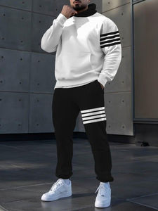 Traje Deportivo de Invierno para Hombre, Talla Grande, Color Sólido, Personalizable, 100% Algodón, Secado Rápido, Transpirable, Ropa Deportiva, Servicio OEM - Product Image 6