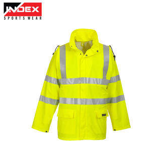 Reflective Hi Vis <b>Fleece</b> Big Size Cheap Safety Sweat Jacket Custom LOGO Men Women <b>Sweatshirt</b> With Pocket - Product Image 1