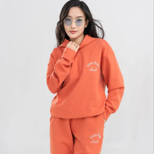 Sweat à capuche et jogger pour femmes ensemble 100% coton sweats et pantalons de survêtement pour automne printemps XS taille blanc survêtement de haute qualité - Product Image 1