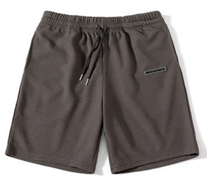 Short de haute qualité en gros Short unisexe à gaufres Short pour hommes avec logo imprimé avec broderie personnalisée - Product Image 4