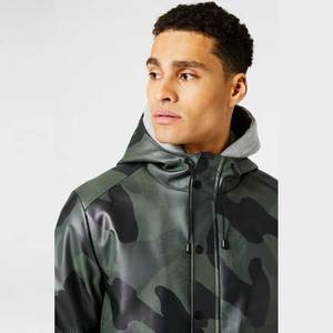 Chaqueta cortavientos impermeable Softshell tejida al por mayor con logotipo personalizado para hombre de alta calidad 2025 - Product Image 6