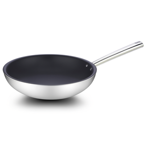 Wok de Aluminio Antiadherente con 1 mango (30cm) CUCINART Plata y Negro V681172WO30 - Product Image 2