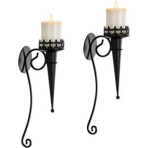 Bougie murale décorative en fer floral pour chambre à coucher ajoutant un style romantique et un éclairage subtil aux chandelles - Product Image 5