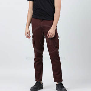 Pantalon cargo décontracté pour hommes Offre Spéciale Nouveau design avec devant plat respirant et léger Street Wear avec logo à la taille - Product Image 4