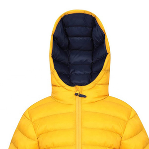 Comfortable Men's Puffer <b>Jackets</b> with Hooded Collar <b>Canvas</b> Fabric Unique High Street Style Personalized Logo - Product Image 4