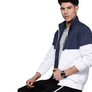 Marque distributeur Veste bombardier à col montant et fermeture éclair de haute qualité pour hommes Style de rue personnalisable disponible Vestes pour hommes - Product Image 3