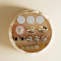 Organisateur de cosmétiques rotatif, support de rangement pour soins de la peau, support à rouges à lèvres, organisateur de parfums, plateau de rangement pour maquillage, présentoir à cosmétiques