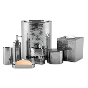 Ensemble de Salle de Bain en Métal Martelé Concepteur pour Maison et Hôtel Nouveaux Vanités de Salle de Bain Vente en Gros Ensemble de Salle de Bain en Métal de Vente à Chaud - Product Image 4